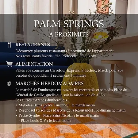 Palm Springs - Art Deco Au Coeur De Malo-les-bains